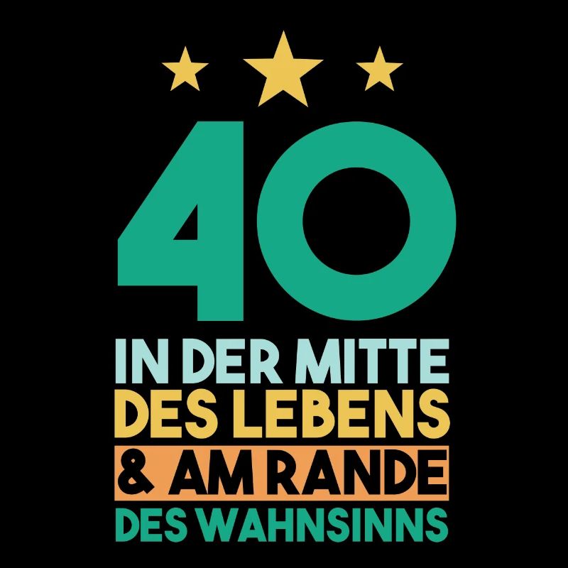 Vierzig Vierzigster 40 Jahre Geburtstag