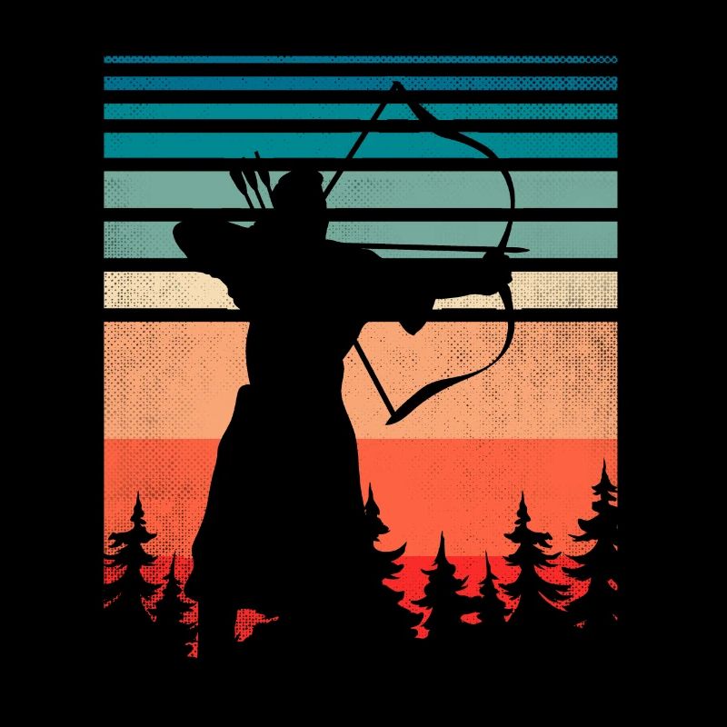 Archer avec arc et flèches