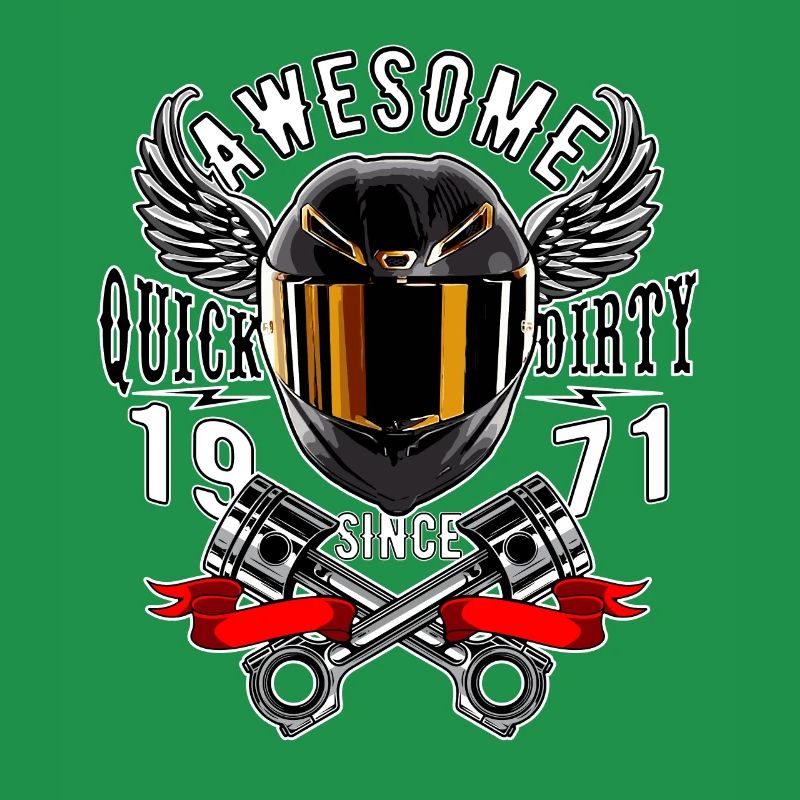Awesome since 1971, Biker Geburtstag