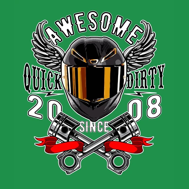 Awesome since 2008, Biker Geburtstag