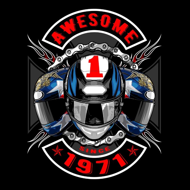 Awesome since 1971, Biker Geburtstag