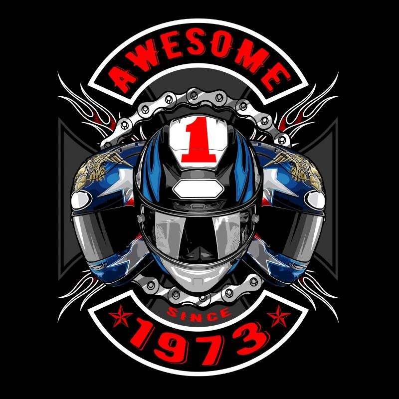 Awesome since 1973, Biker Geburtstag