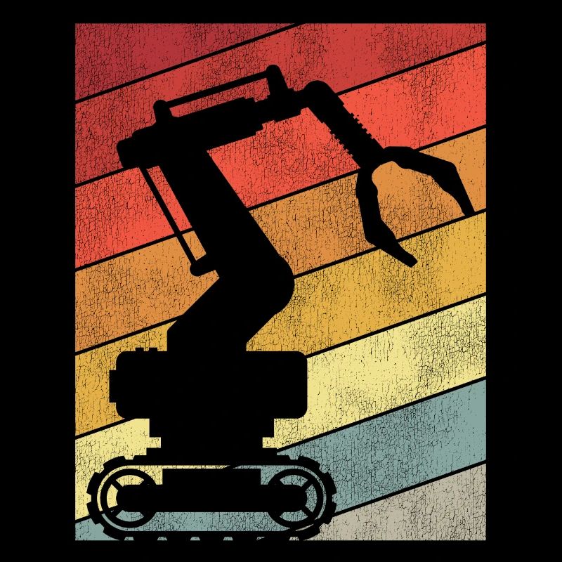 Robot Robotics Engineer Retro