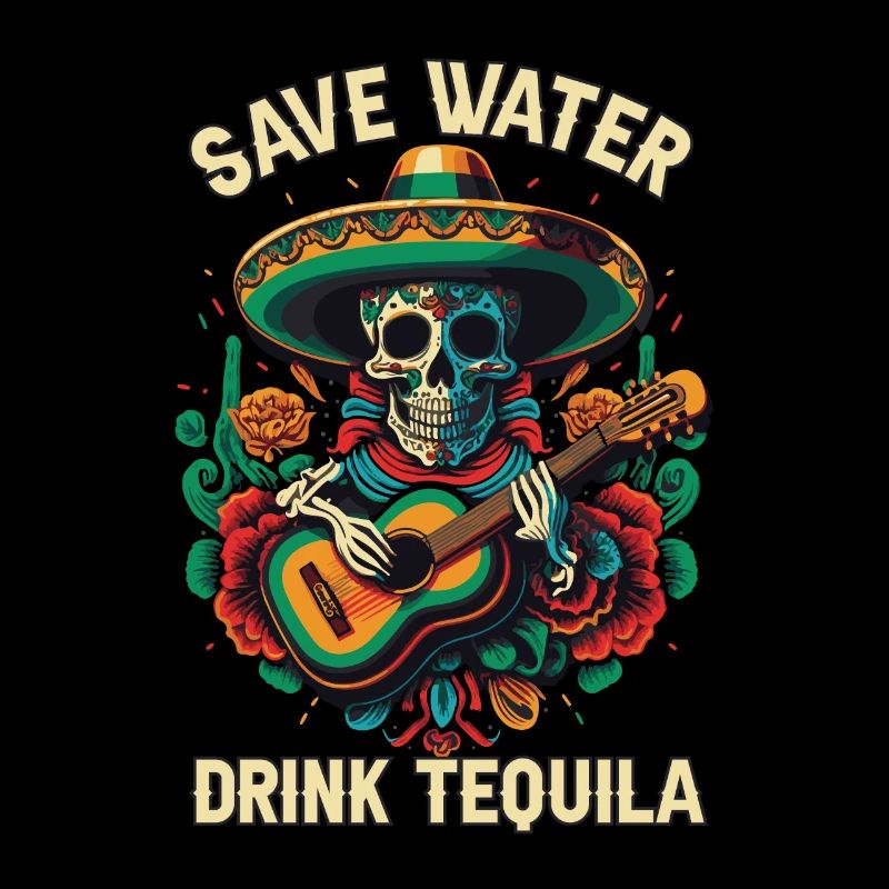 Save Water Drink Tequila Alcoholic Tequila Drinker