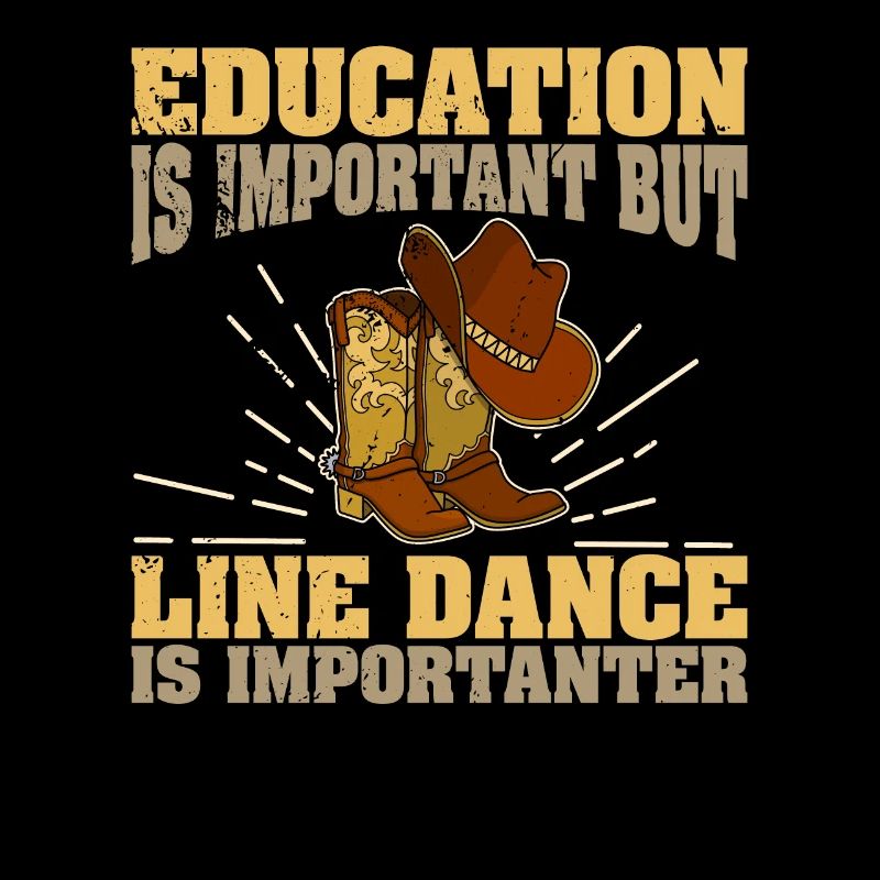 Linedancer Tänzer Spruch Western Sport