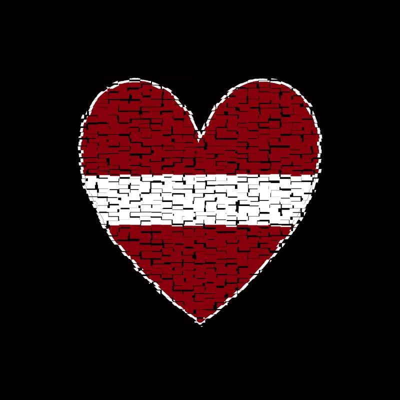 Lettland Herz Kunstdesign