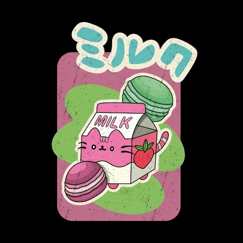 Milkshake Strawberry Japan Macaroons Gift
