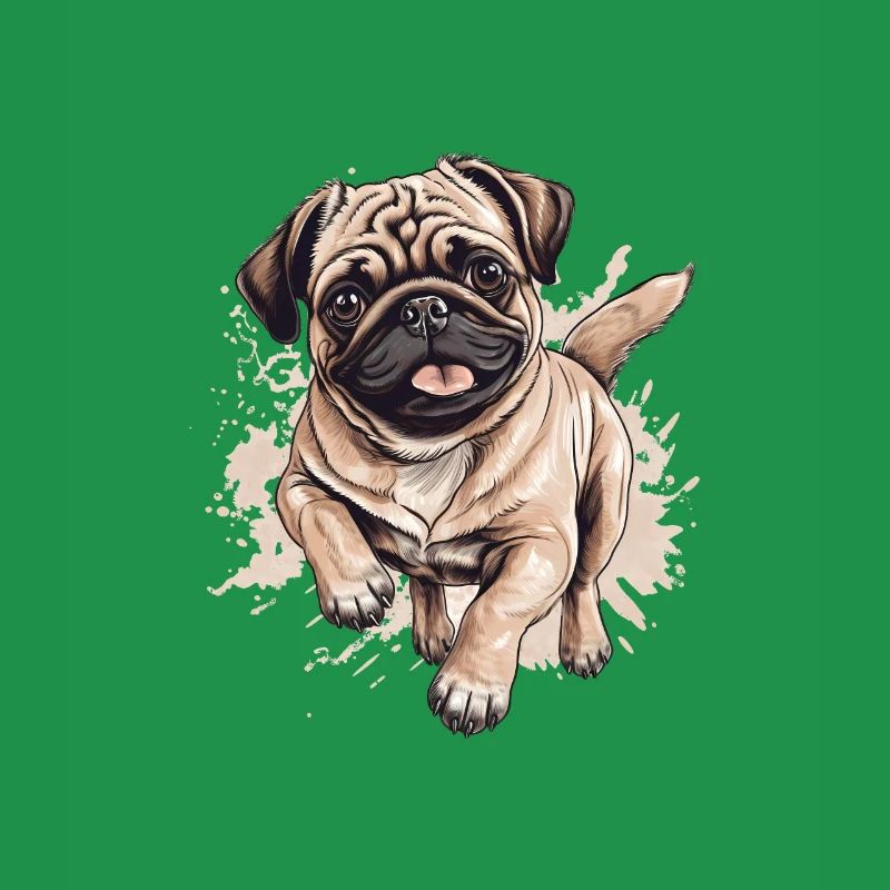 Cute Pug Little Dog