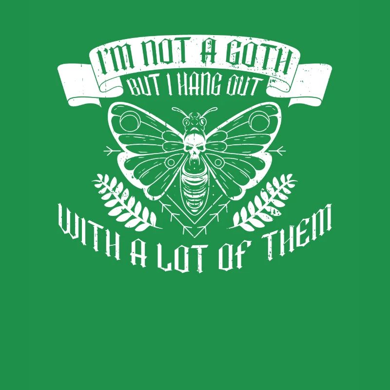 Goth Moth Gothic Grufti Emo Spruch