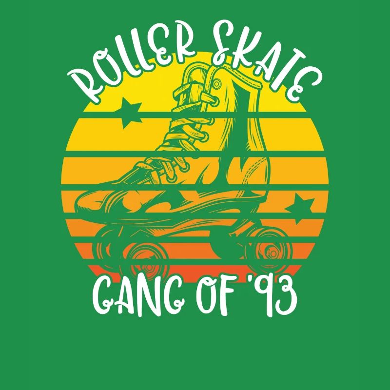 Rollschuhfahrer Rollerskates Rollschuh Gang 1993