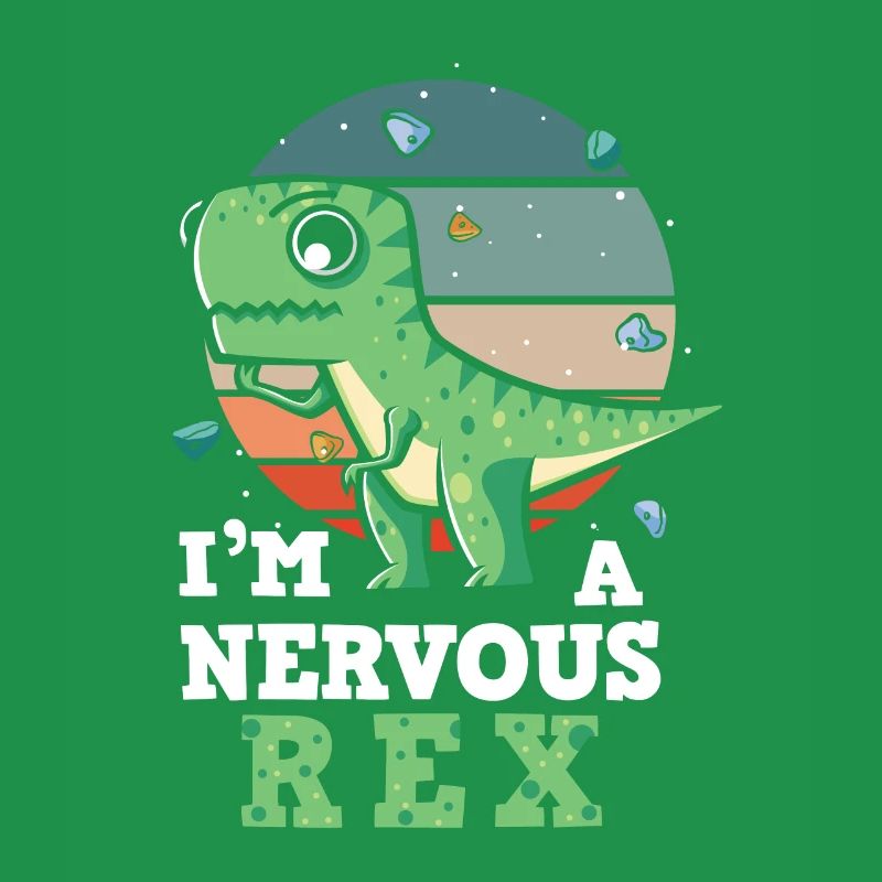 Angst Design Ich bin ein nervöser Rex