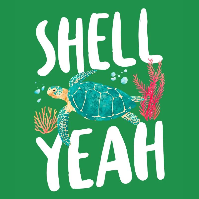 Sea Turtle Tortoise Pun Shell Yeah