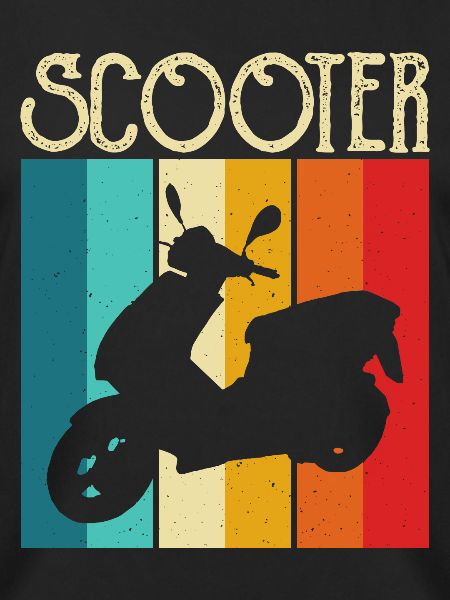 Roller Rollerfahrer Motorroller