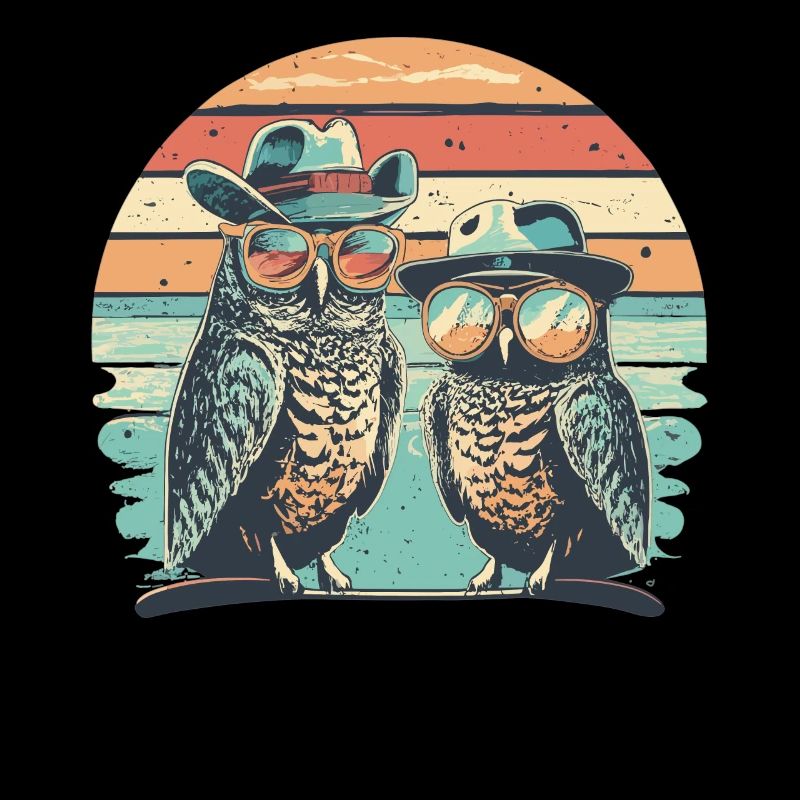Eule Retro vintage