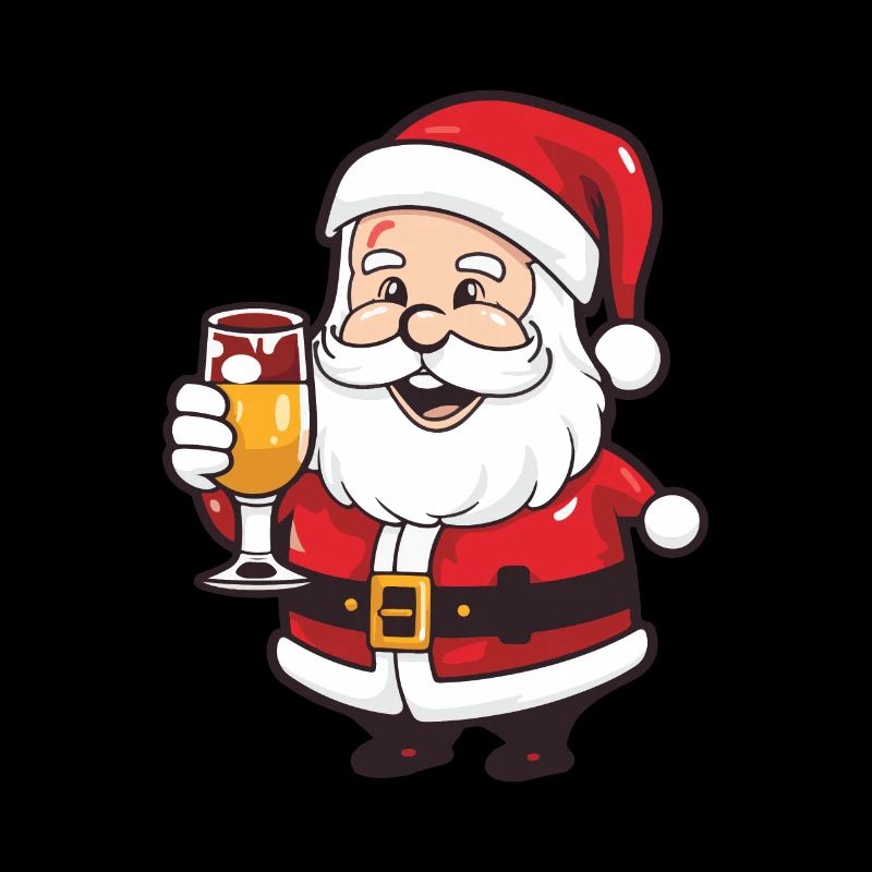Weihnachtsmann Drinking Comic Weihnachten