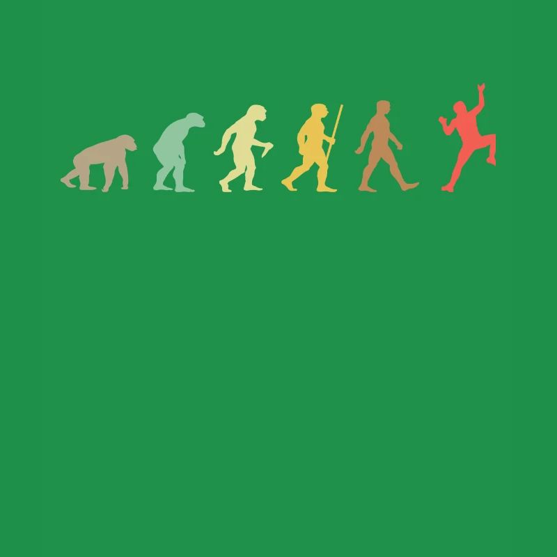 Climbing Retro Rock Climbing Evolution Climber
