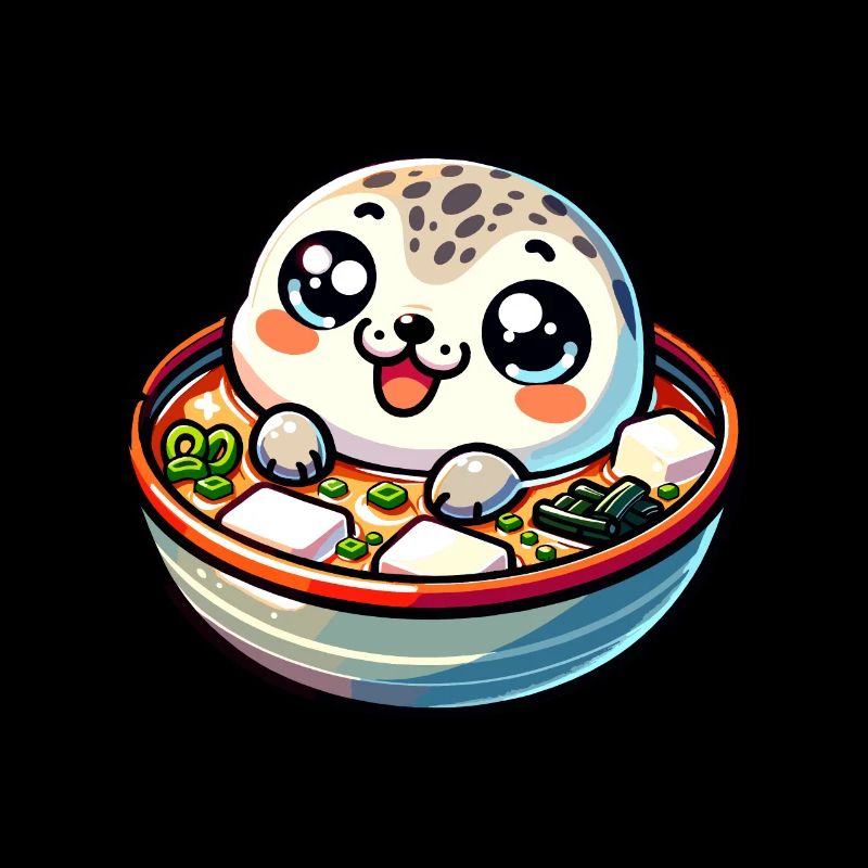 Meerestier Meerestier Ozean Miso Suppe Robbe