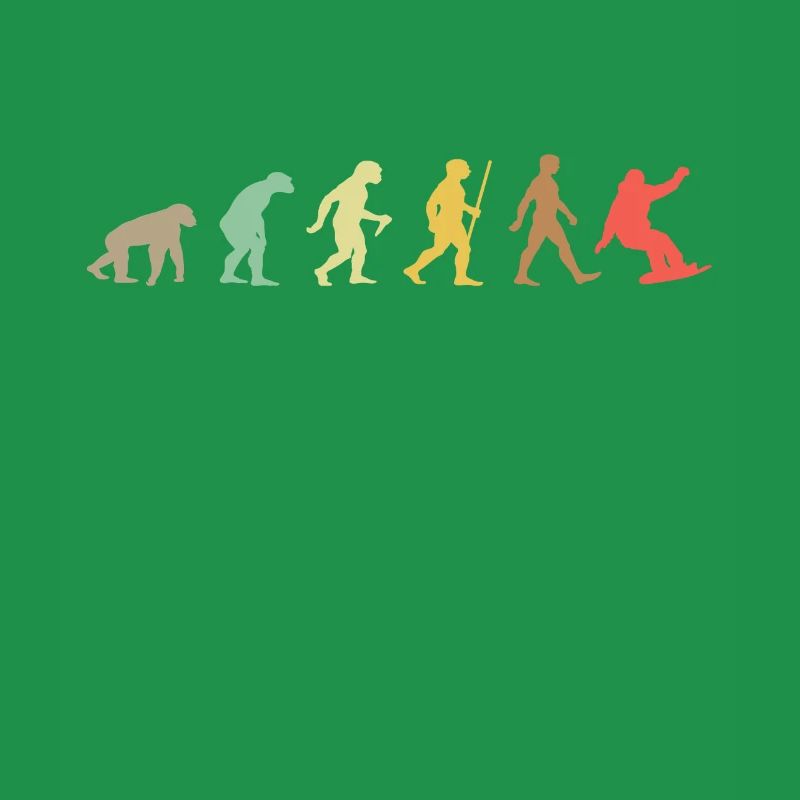 Snowboarden Retro Snowboard Evolution Snowboarder
