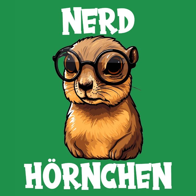 Nerdhörnchen Junge Jungen Erdhörnchen Nerdy Nerd