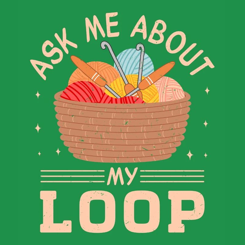 Crochet Lover Funny Loop & Hook Design