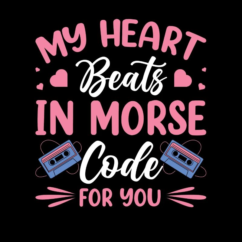 Coeur bat le code Morse pour vous présentateur Radio