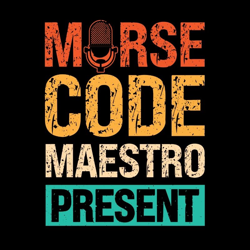 Radio Moderator Vintage Morse Code Experte
