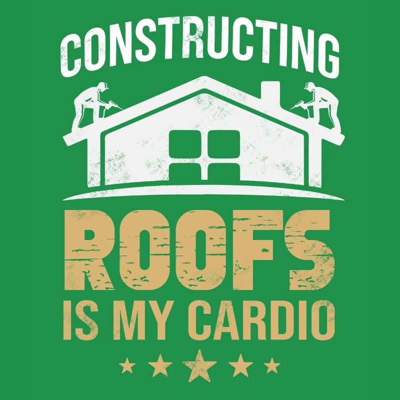 Roofer slating roofer construction worker design