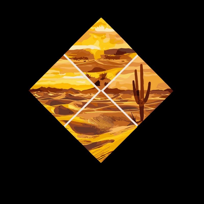 Desert Rhombus Landscape Artwork Inspiration