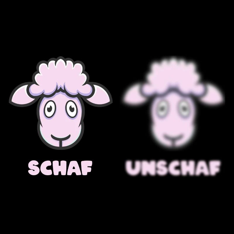 Scharfes Schaf (Unschärfe-Edition)