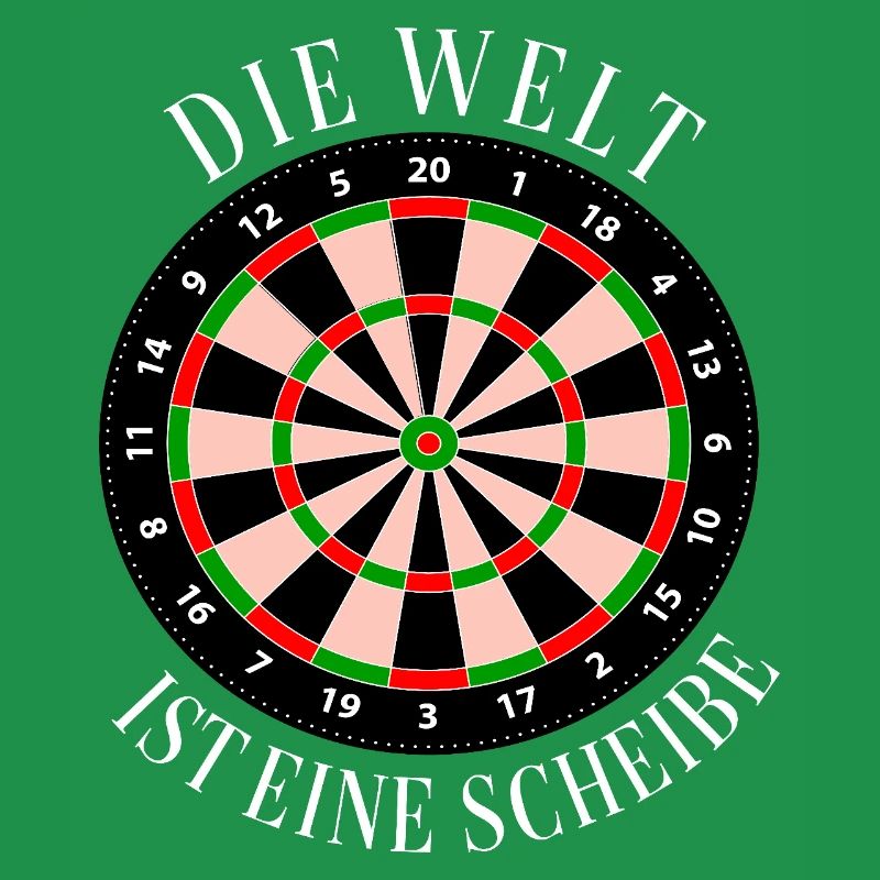 Darts die Welt ist eine Scheibe Darten Geschenk