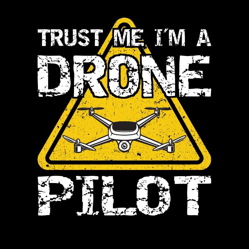 Drone avec panneau d’avertissement Drone flyer