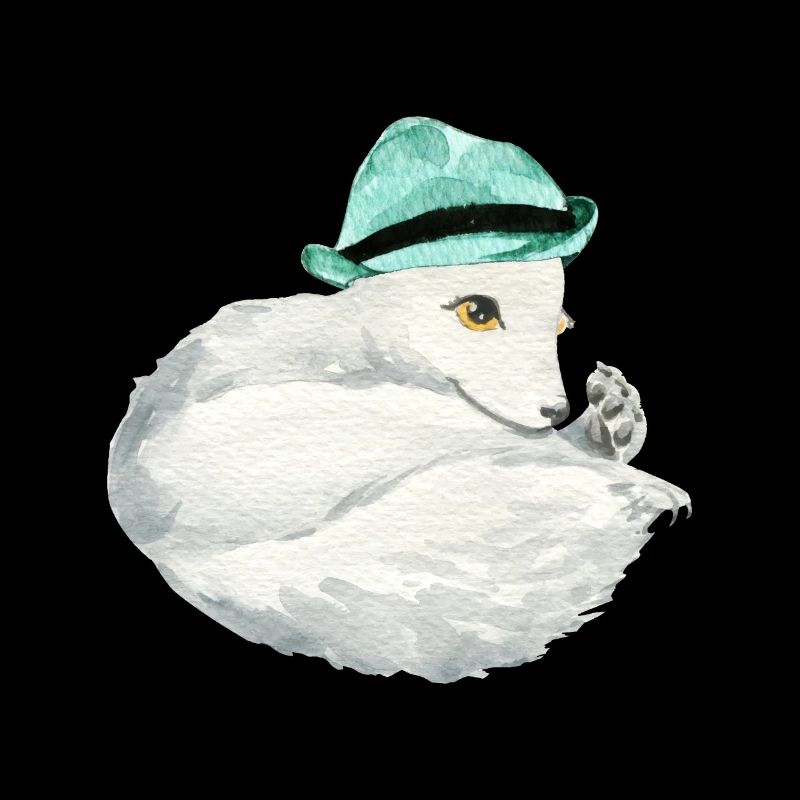 Renard arctique mignon