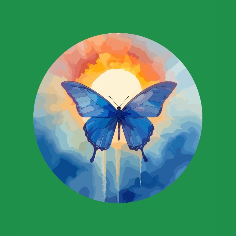 Morpho Papillon Bleu