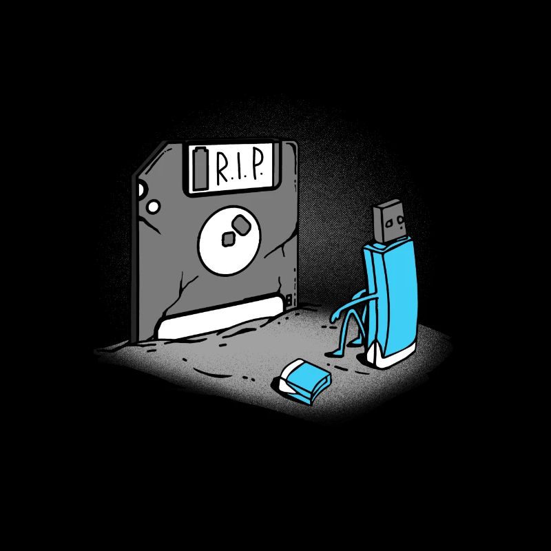 USB floppy disk retro