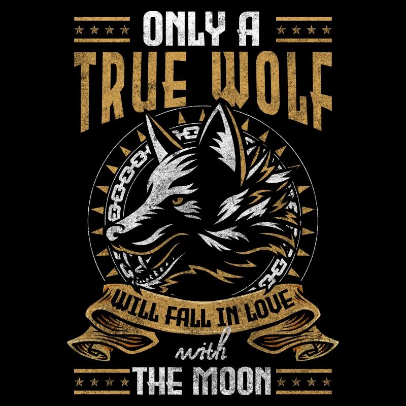 Wolves Pack Moon Nature