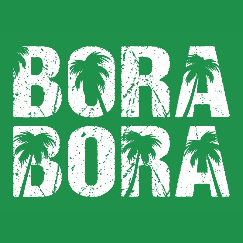 Bora Bora Palm Trees Pacific Palm Island
