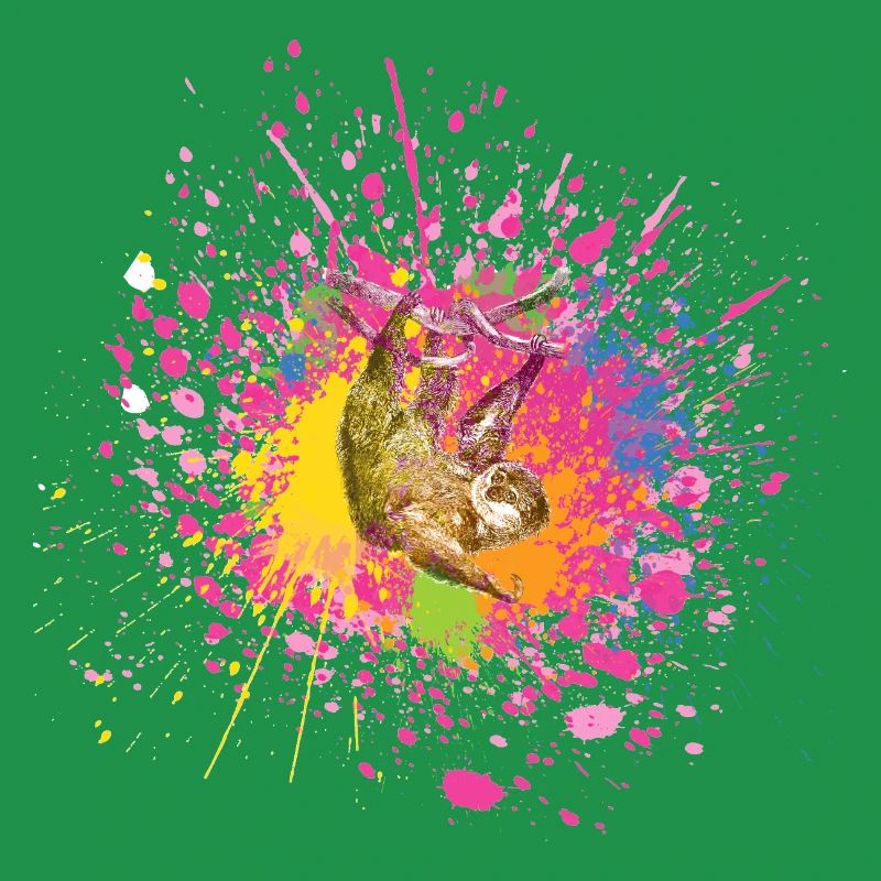Faultier / Sloth Splatter Tier
