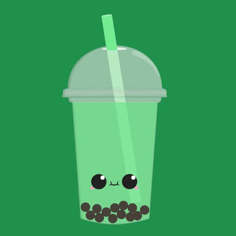 Kawaii Bubble Tea Kiwi
