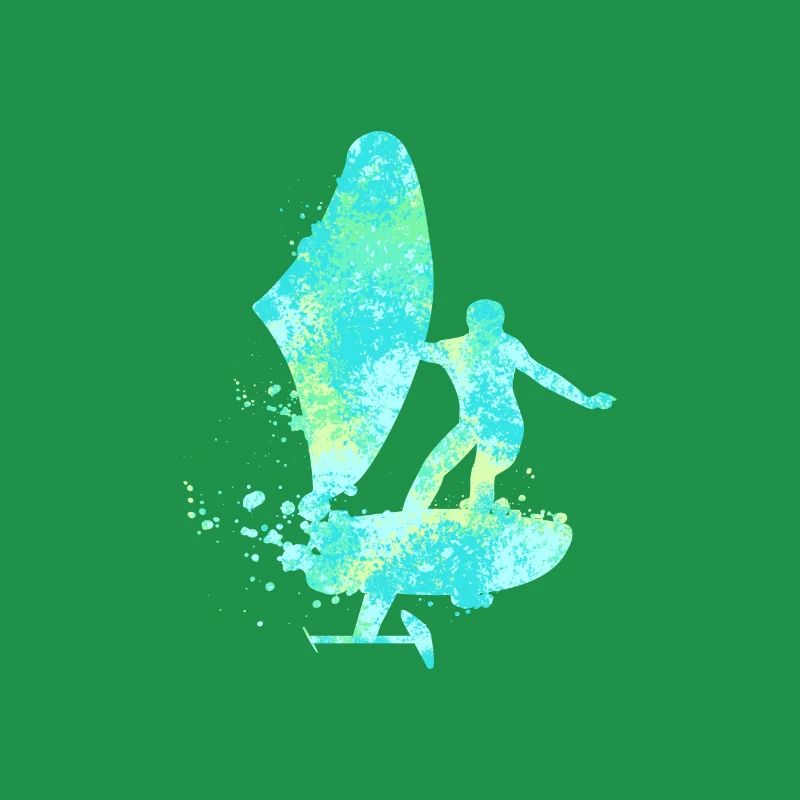 Double Exposure Wing Foiling Hydrofoiling Geschenk