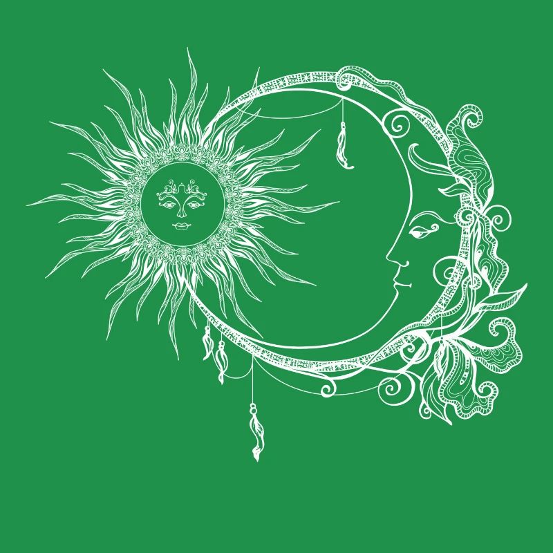 Lune et soleil style boho