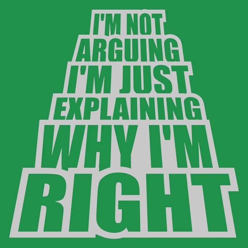 I m not arguing