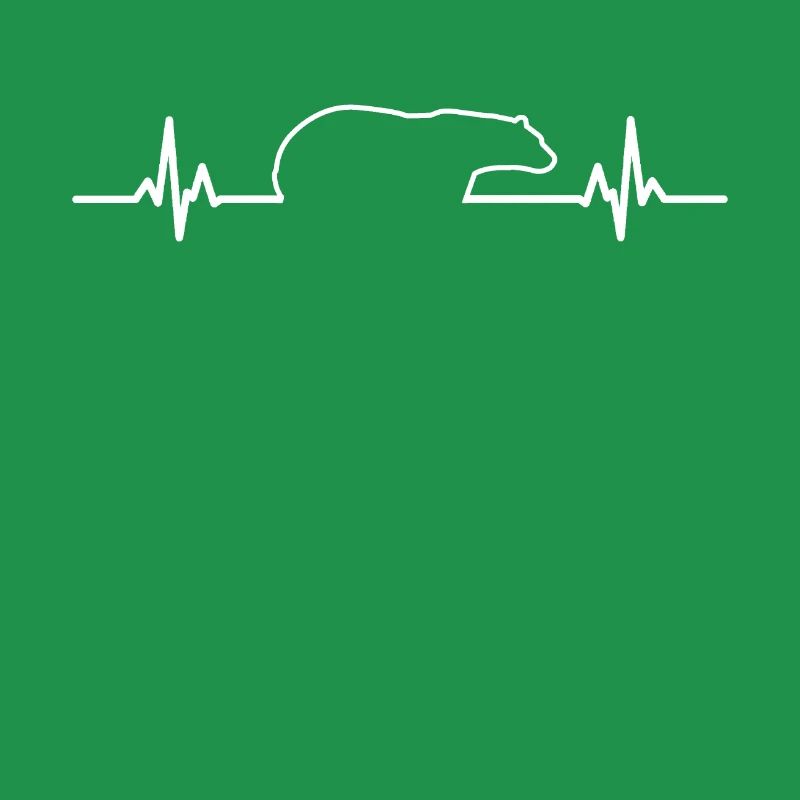 White Polar Bear ECG Polar Bear