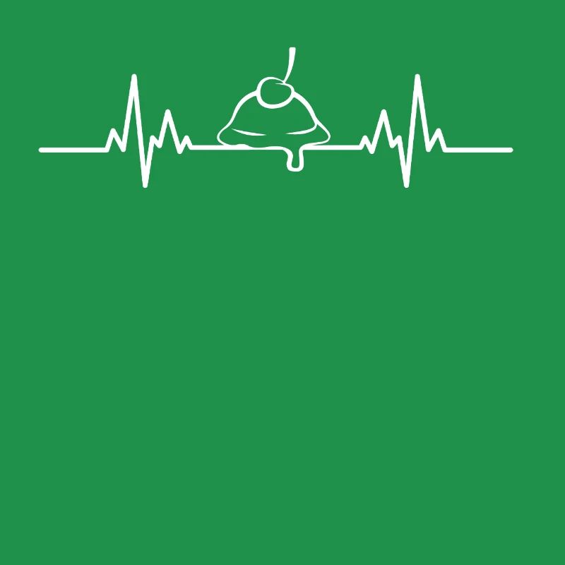 EKG Eiskugel mit Kirsche