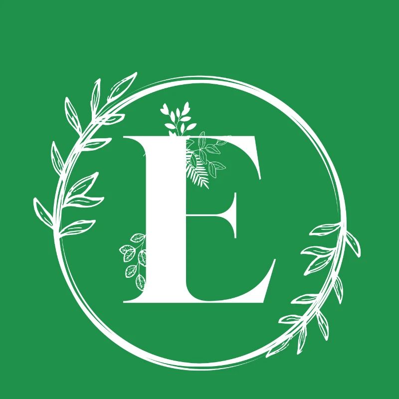 Lettre E Florale