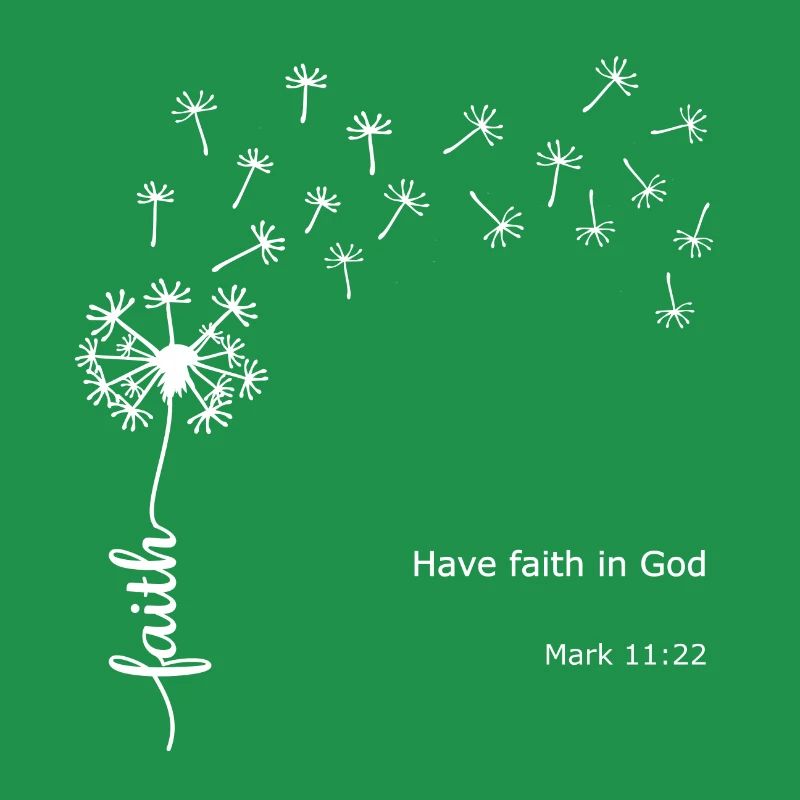 Foi Pissenlit Conception chrétienne Marc 11:22