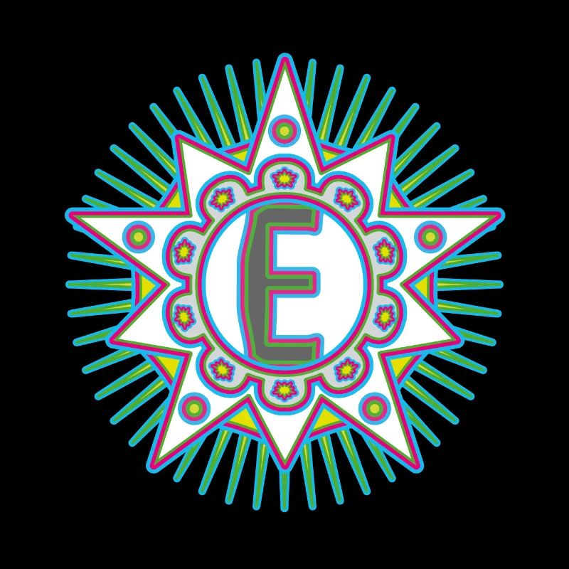 Sterne mit Buchstabe E. Dein Wort - Dein Gedanke