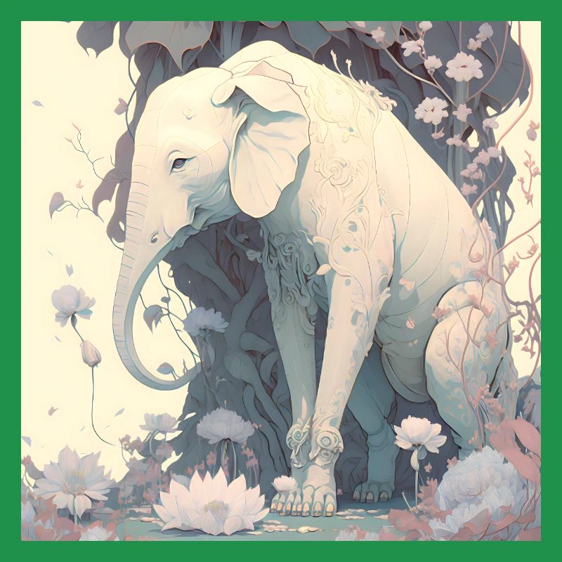 en harmonie avec l’éléphant de la nature