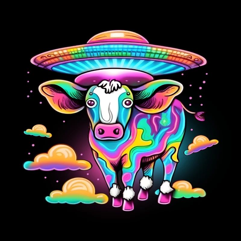 Alien Psychodelic Cow