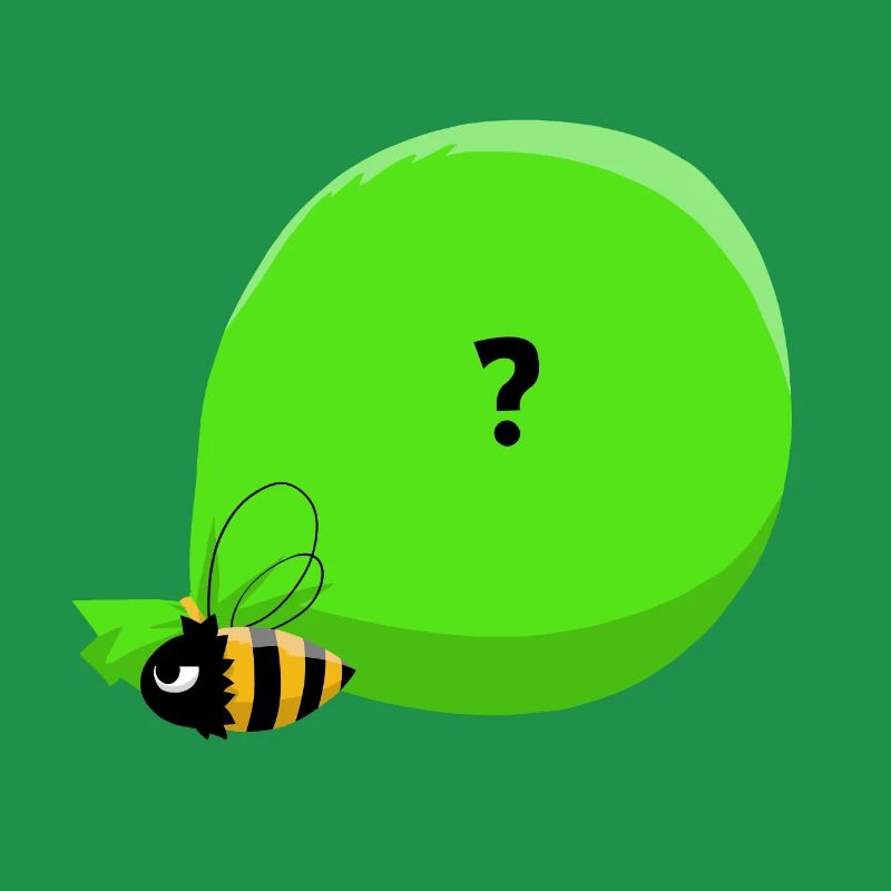 Bee & big mysterious bag