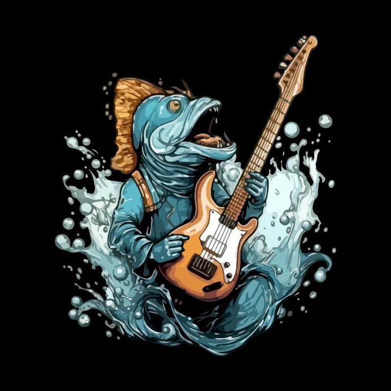 Zazo the fish guitarist